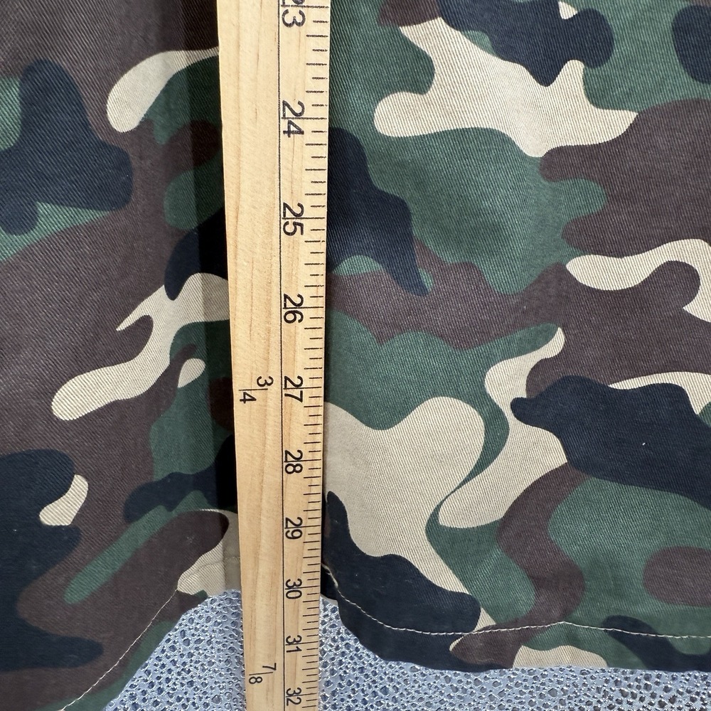 Dogg Supply By Snoop Dogg Button Down Shirt Men Size M Camouflage Reversible Tan - Picture 7 of 11